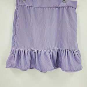 J. CREW women's Lavender velvet peplum mini skirt
